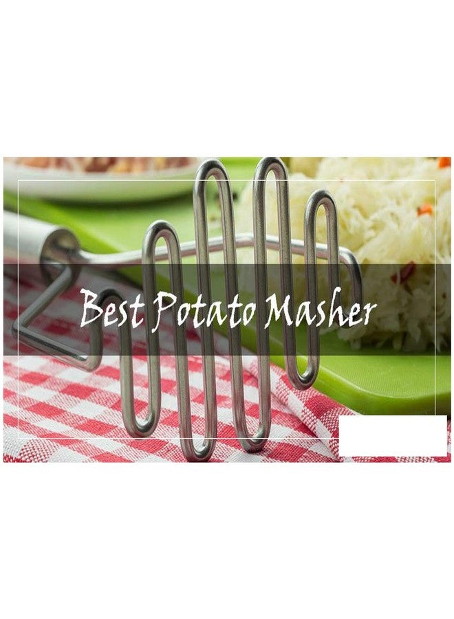 Oc9 Stainless Steel Potato and Vegetable Masher/Pav Bhaji Kitchen Tool Set - Image 3